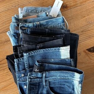 Denim jeans size 30 set of 4: Everlane, 6397, 3x1
